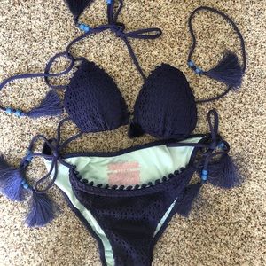 Eyelet style VS string bikini